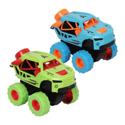 Plastic Friction Powered Monster Truck Push  Go Off Road Car (Assorted) - Image 5