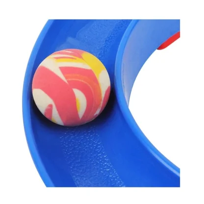 Plastic 8 Shape Infinite Loop Interaction Balancing Track Toy Creative Track With 3 Bouncing Balls For Kids (Multicolor) - Image 3