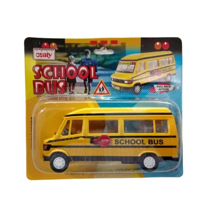 Plastic School Bus For Kids (Yellow) - Image 2