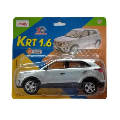 Plastic Pull Back Action Model Car (Silver) - Image 2