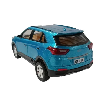 Plastic Pull Back Action Model Car (Blue) - Image 4