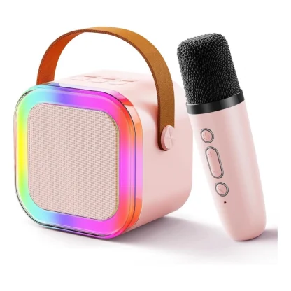 Plastic Speaker With 1 Wireless Microphones  (Multicolor)