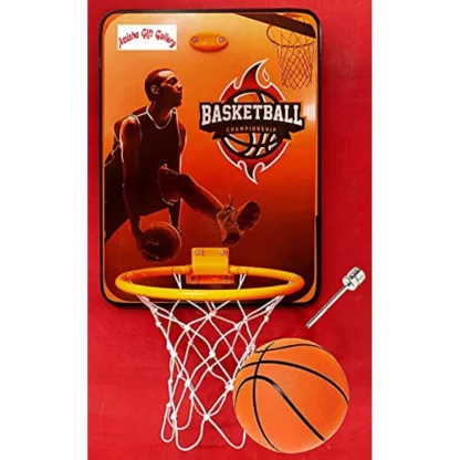 Plastic Basketball For Kids Hanging Board With Ball (Multicolor) - Image 3