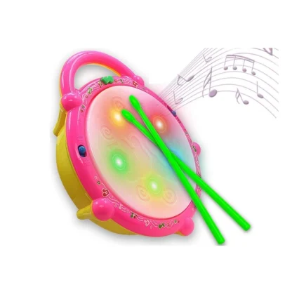 Plastic 3D Flash Drums With Lights  Musical (Assorted)