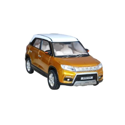 Plastic Bretza Suv Pull Back Car (Gold)