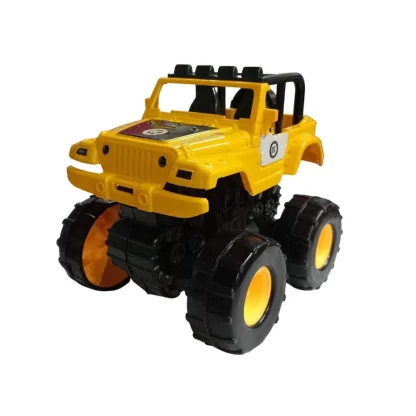 Plastic Powered Jumping Police Jeep Car (Assorted) - Image 4