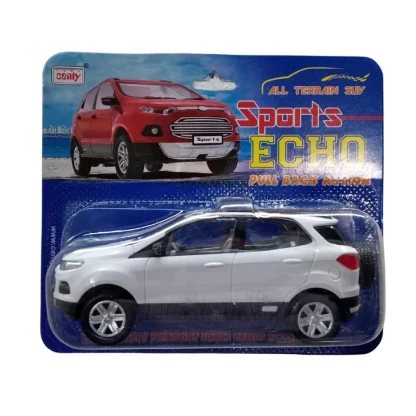 Plastic Sports Echo Toy Car (White) - Image 6