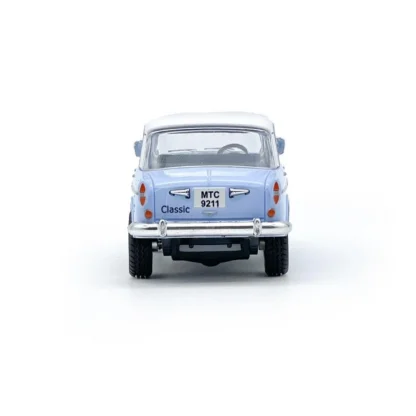 Plastic Old Model Fiat Openable Doors Pull Back Action Collectible Car (Sky blue) - Image 3