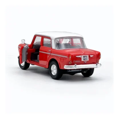 Plastic Toy Model Fiat Openable Doors Pull Back Action Collectible Car (Red) - Image 6