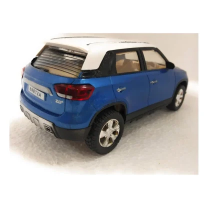 Plastic Brezza Suv Pull Back Action Car (Blue) - Image 2