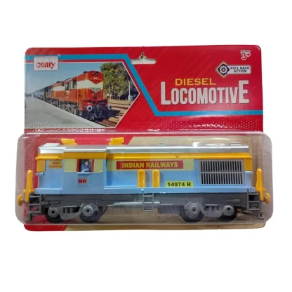 Plastic 8 Wheels Engine With Pull Back Action Train (Multicolor) - Image 2