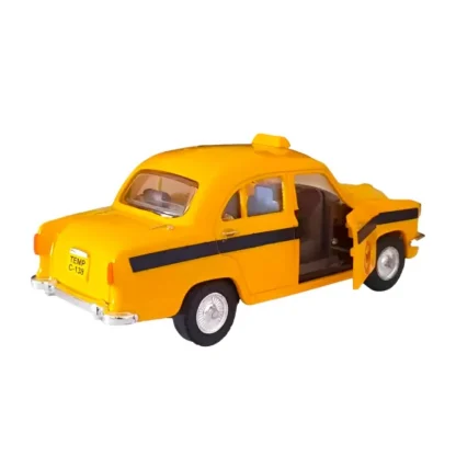 Plastic Kolkata Ambassador Taxi Car (Yellow) - Image 2