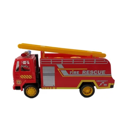 Plastic Fire Tender Truck  (Red) - Image 4