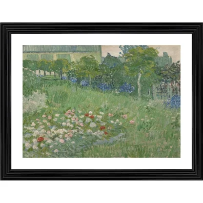 Daubignys Garden 1890 Painting With Wood Photo Frame (Multicolor)