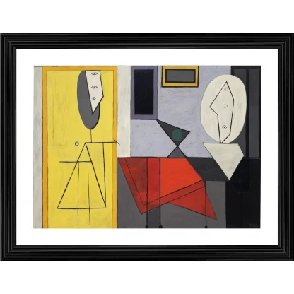 The Studio 1928 Painting With Wood Photo Frame (Multicolor)