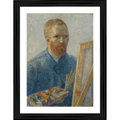 Self Portrait as a Painter 1888 Painting With Wood Photo Frame (Multicolor)