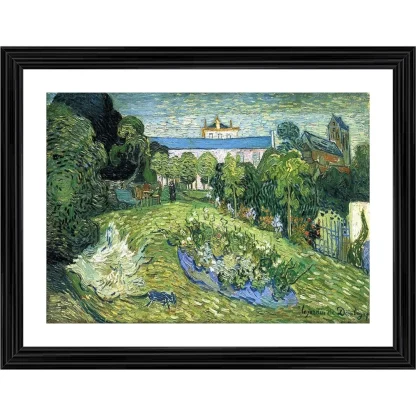 Daubigny’s Garden 2 1890 Painting With Wood Photo Frame (Multicolor)