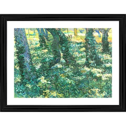 Undergrowth 1889 Painting With Wood Photo Frame (Multicolor)