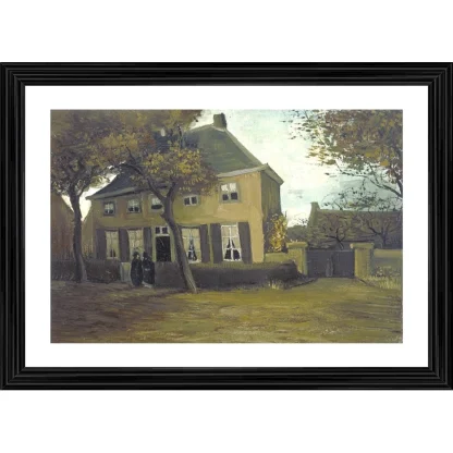 The Vicarage at Nuenen 1885 Painting With Wood Photo Frame (Multicolor)