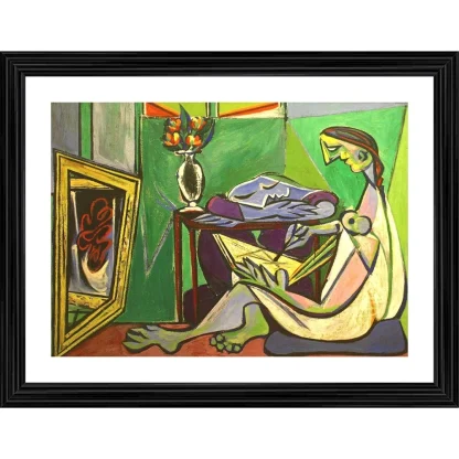 The Muse 1935 Painting With Wood Photo Frame (Multicolor)