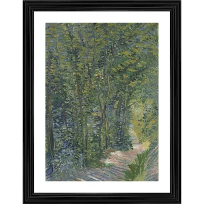 Path in the Woods 1887 Painting With Wood Photo Frame (Multicolor)