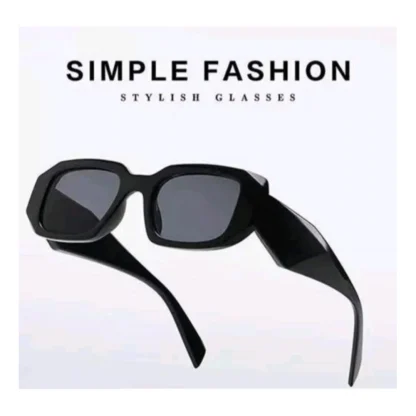 Pack Of 2 Classic Unisex UV400 Protection Sunglasses (Black) - Image 4