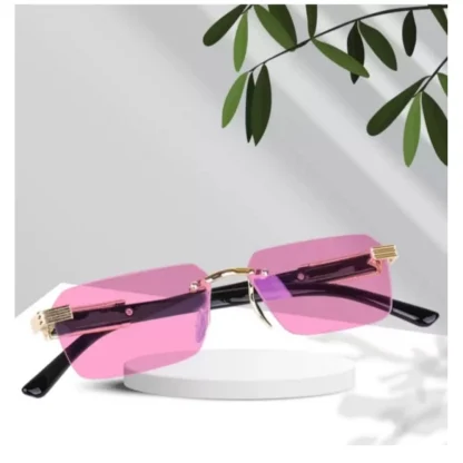 Classic Unisex UV400 Protection Sunglasses (Pink) - Image 5