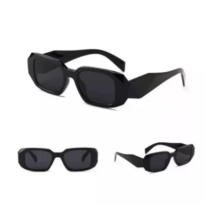 Pack Of 2 Classic Unisex UV400 Protection Sunglasses (Black) - Image 3