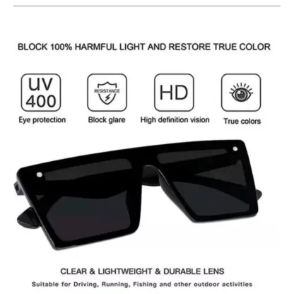 Pack Of 2 Classic Unisex UV400 Protection Sunglasses (MultiColor) - Image 4