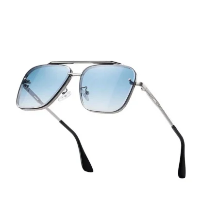 Classic Unisex UV400 Protection Sunglasses (Blue) - Image 3