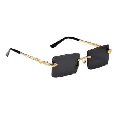 Classic Unisex UV400 Protection Sunglasses (Black) - Image 3