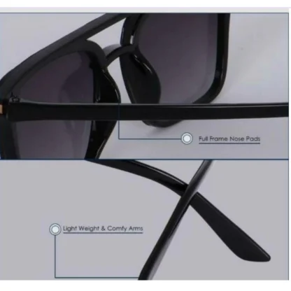 Pack Of 2 Classic Unisex UV400 Protection Sunglasses (MultiColor) - Image 2