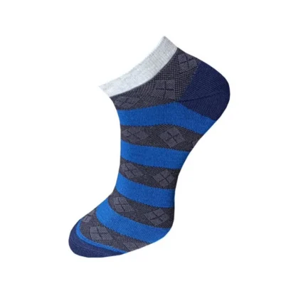 3_Pair Set Unisex Casual Cotton Printed Ankle Length Socks (Multicolor) - Image 4