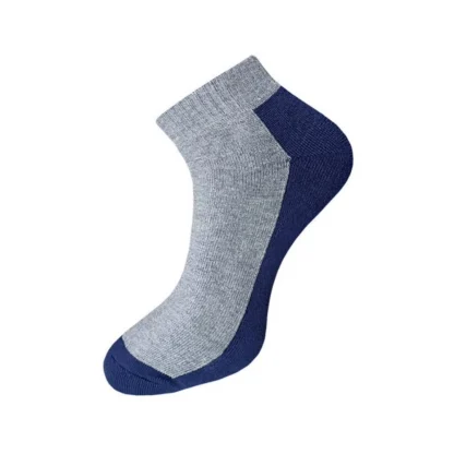 3_Pair Set Unisex Casual Cotton Solid Ankle Length Socks (Multicolor) - Image 4