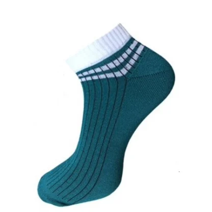 3_Pair Set Unisex Casual Cotton Striped Ankle Length Socks (Multicolor) - Image 4