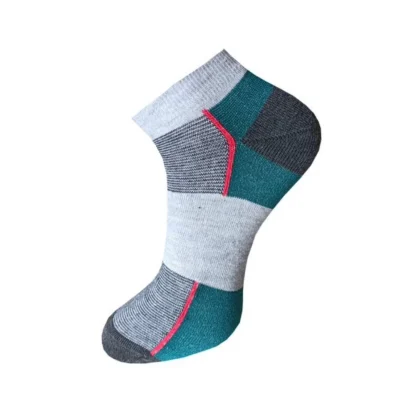 3_Pair Set Unisex Casual Cotton Striped Ankle Length Socks (Multicolor) - Image 3