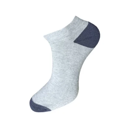 3_Pair Set Unisex Casual Cotton Solid Ankle Length Socks (Multicolor) - Image 3