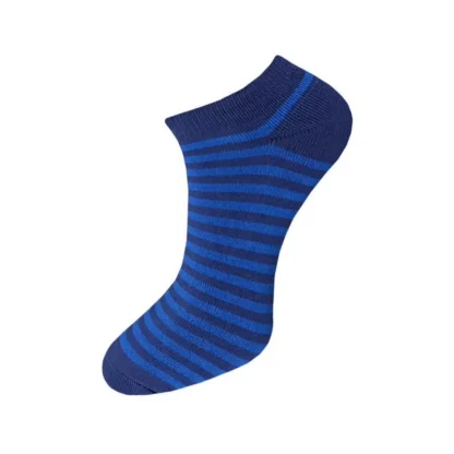 3_Pair Set Unisex Casual Cotton Striped Ankle Length Socks (Multicolor) - Image 2