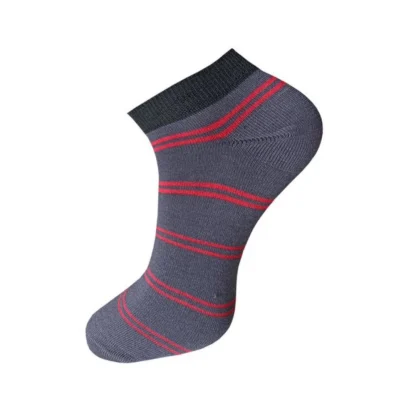 3_Pair Set Unisex Casual Cotton Striped Ankle Length Socks (Multicolor) - Image 3