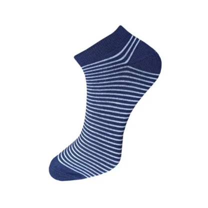 3_Pair Set Unisex Casual Cotton Striped Ankle Length Socks (Multicolor) - Image 3