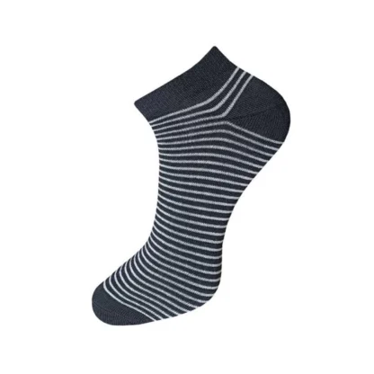 3_Pair Set Unisex Casual Cotton Striped Ankle Length Socks (Multicolor) - Image 4