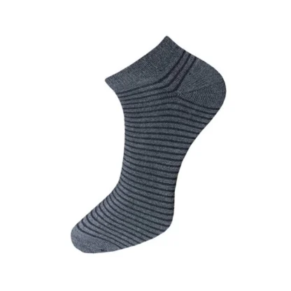 3_Pair Set Unisex Casual Cotton Striped Ankle Length Socks (Multicolor) - Image 2