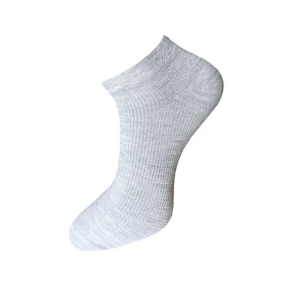 3_Pair Set Unisex Casual Cotton Solid Ankle Length Socks (Multicolor) - Image 3