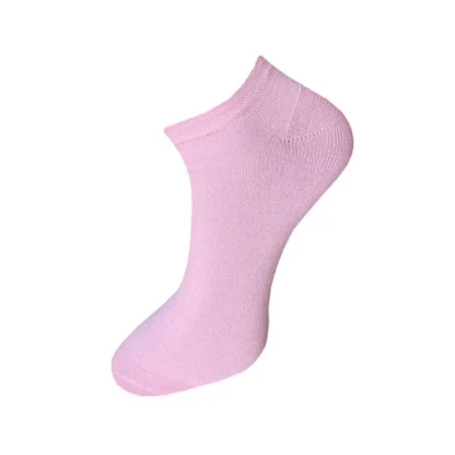 3_Pair Set Unisex Casual Cotton Solid Ankle Length Socks (Multicolor) - Image 4