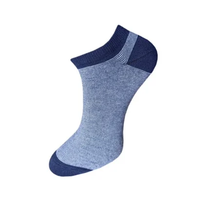 3_Pair Set Unisex Casual Cotton Striped Ankle Length Socks (Multicolor) - Image 4