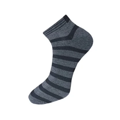 3_Pair Set Unisex Casual Cotton Solid Ankle Length Socks (Multicolor) - Image 2