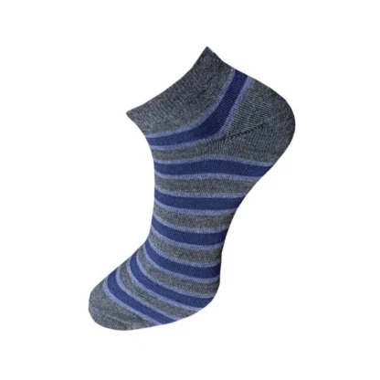 3_Pair Set Unisex Casual Cotton Striped Ankle Length Socks (Multicolor) - Image 3