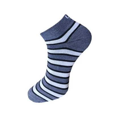 3_Pair Set Unisex Casual Cotton Striped Ankle Length Socks (Multicolor) - Image 4