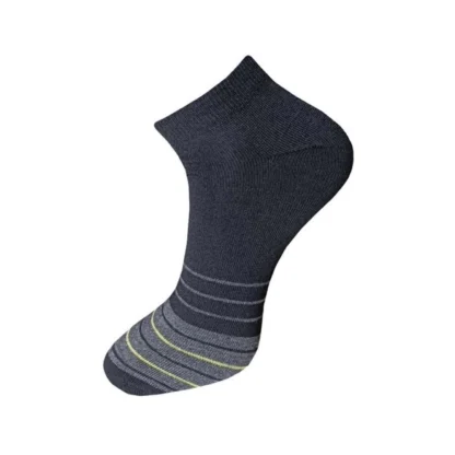 3_Pair Set Unisex Casual Cotton Striped Ankle Length Socks (Multicolor) - Image 2