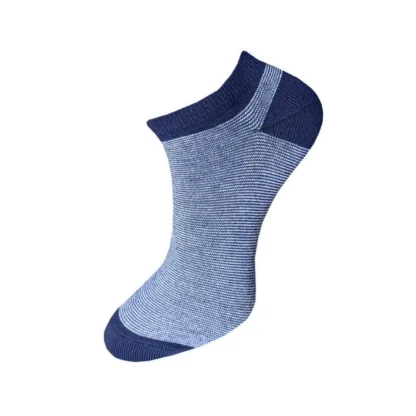 3_Pair Set Unisex Casual Cotton Striped Ankle Length Socks (Multicolor) - Image 3